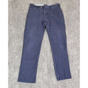 Peter‎ Millar Crown Crafted Mens 32x30(ACT 30x27) Dark Blue Corduroy Chino Pants